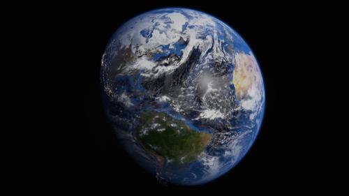 Realistic Earth (w/ Text - Optional) preview image